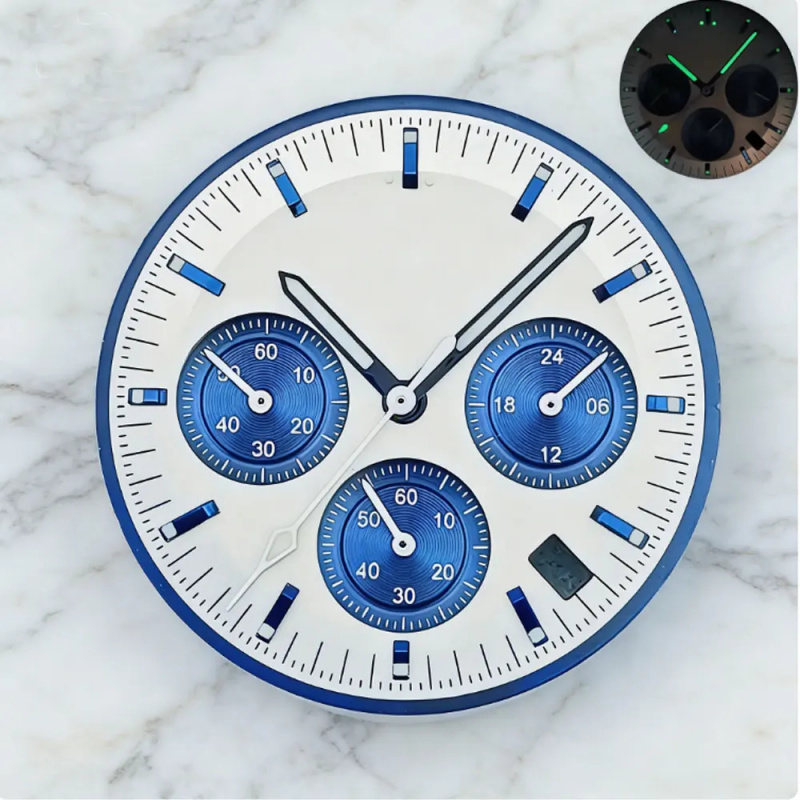 Jewelry Watch Making - Chronograph VK63 blue speedmaster 32.5mm watch