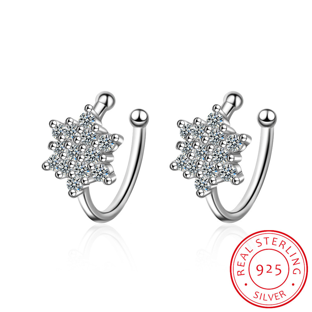 Ear Cuff No Piercing - Real 925 Silver New Design Beautiful