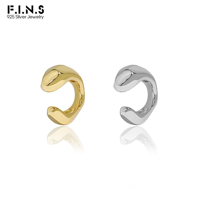 Ear Cuff No Piercing - F.I.N.S 1PC Minimalism Irregular S925 Sterling