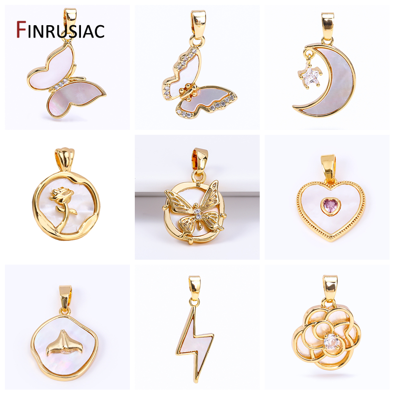 Butterfly Pendant Necklace - High Quality 18K Gold Plated Brass