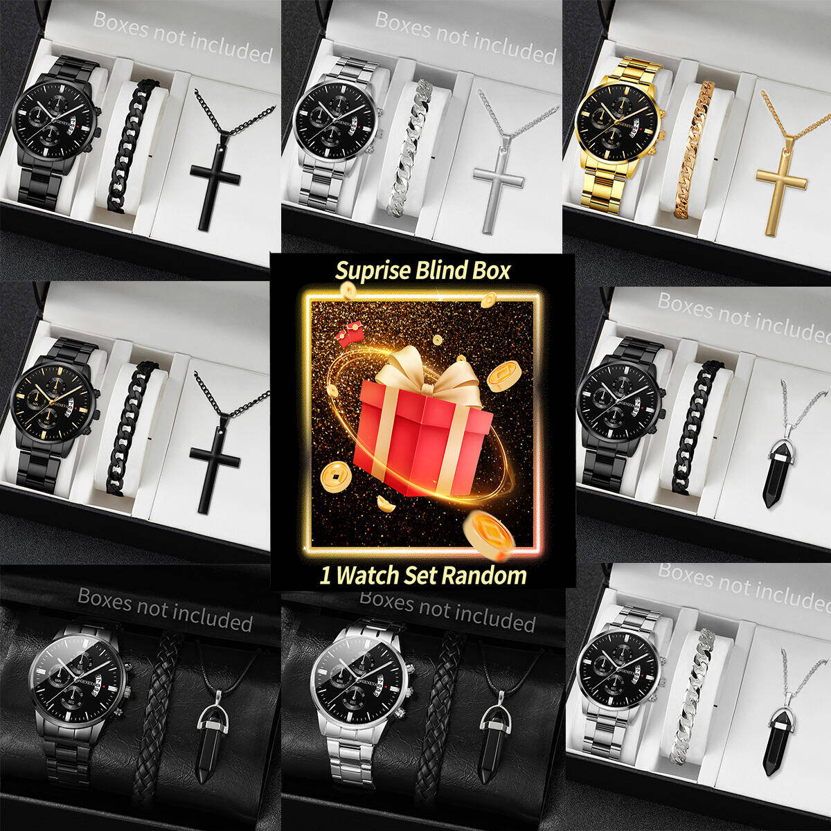 Jewelry Watch Making - Surprise Mystery Watch Blind Box-3PCS/Set Fashion