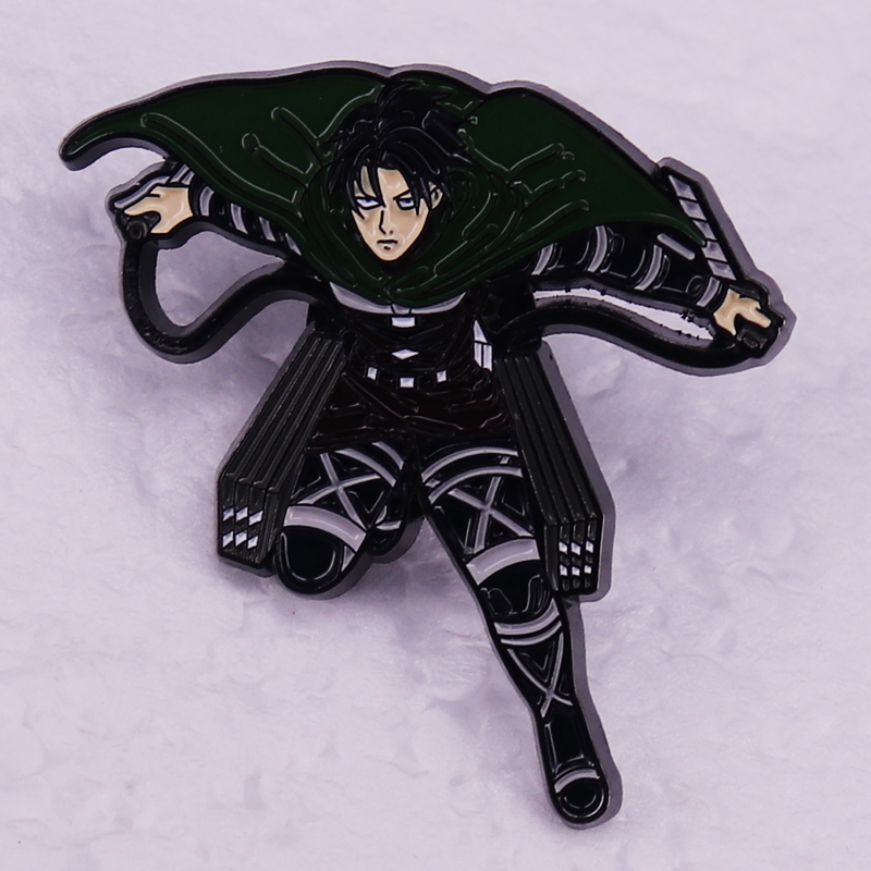 Levi Jewelry & Watches Inc - Blood Anime Attack on Titan Enamel