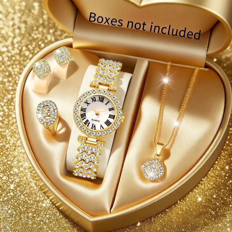 5PCS Luxury Rhinestone Women's - Jewelry Watch Making recension och pris