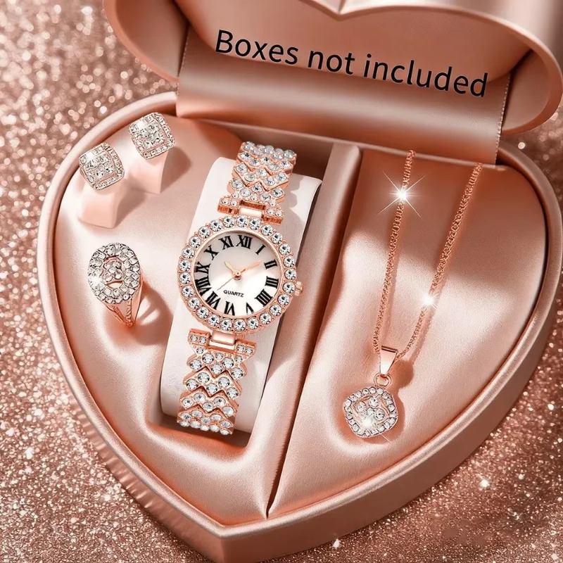 5PCS Luxury Rhinestone Women's - Jewelry Watch Making recension och pris