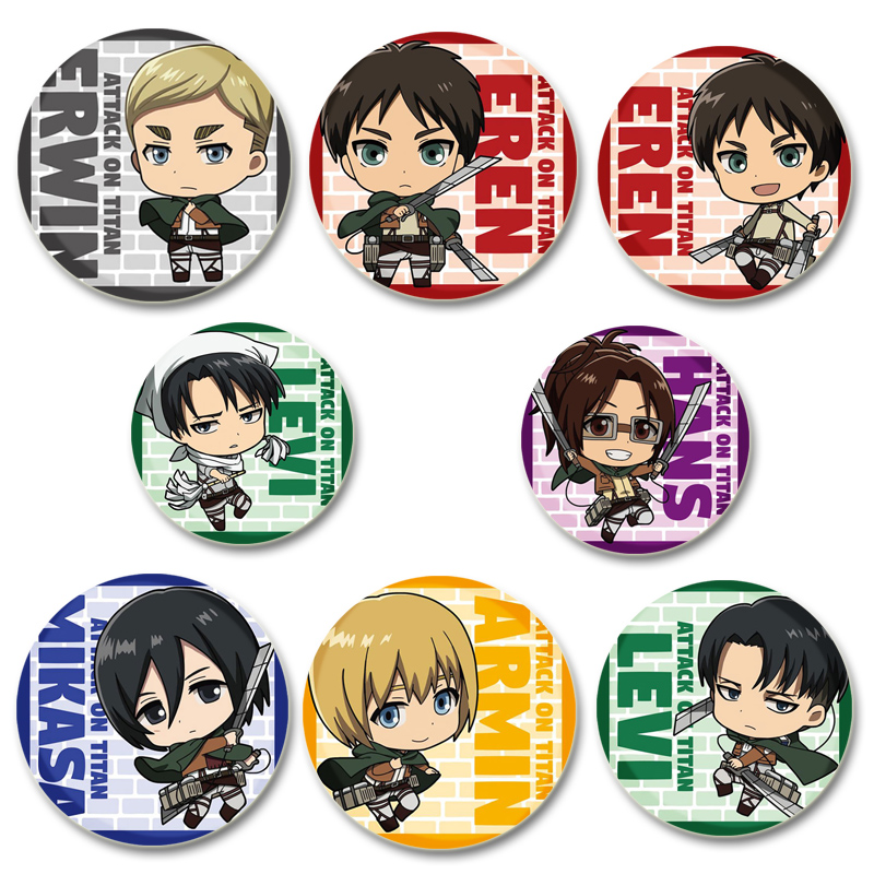 Attack on Titan Badge Handmade - Levi Jewelry & Watches Inc recension och pris
