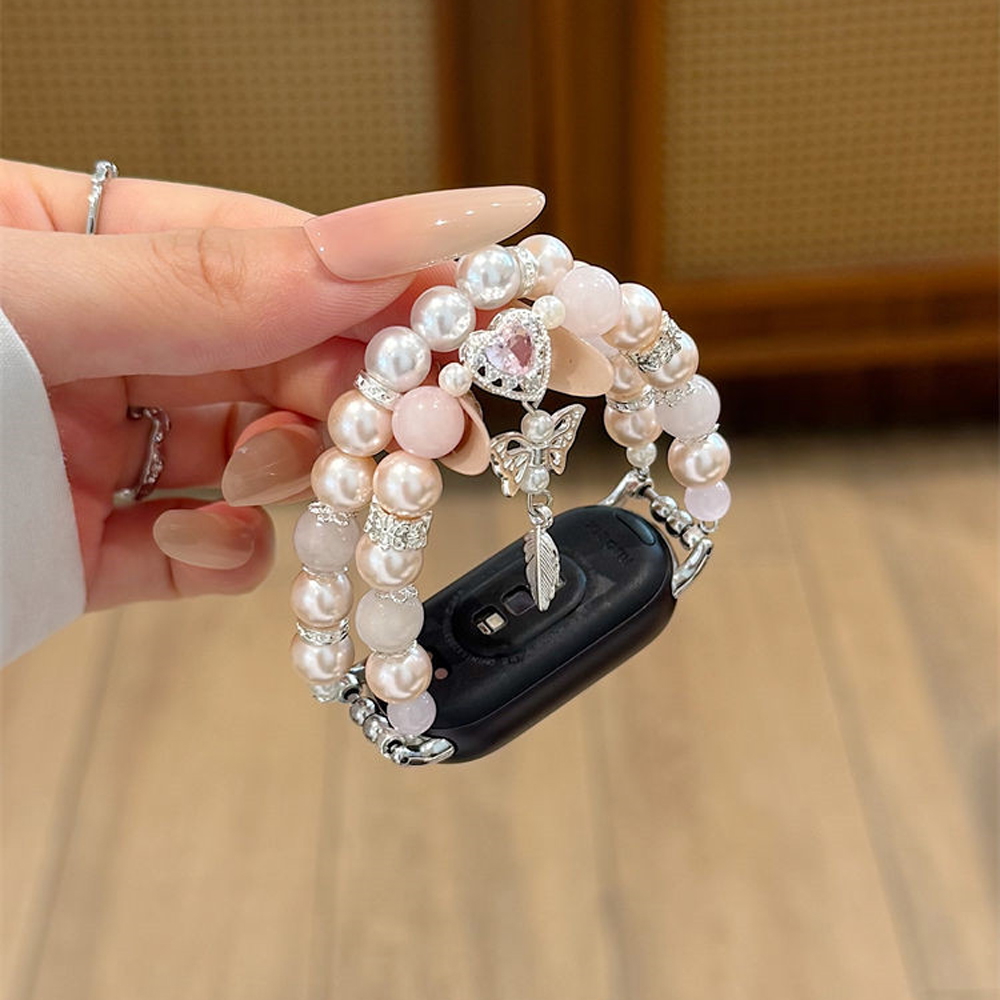 Pink Crystal Beaded Strap Watc - Jewelry Making Watches recension och pris