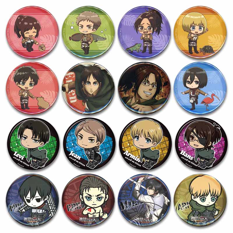 Attack on Titan Lapel Pins Cre - Levi Jewelry & Watches Inc recension och pris