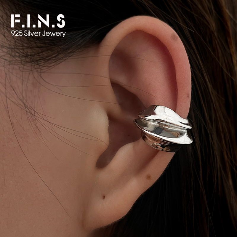 F.I.N.S 1PC Exaggerated Wide S - Ear Cuff No Piercing recension och pris