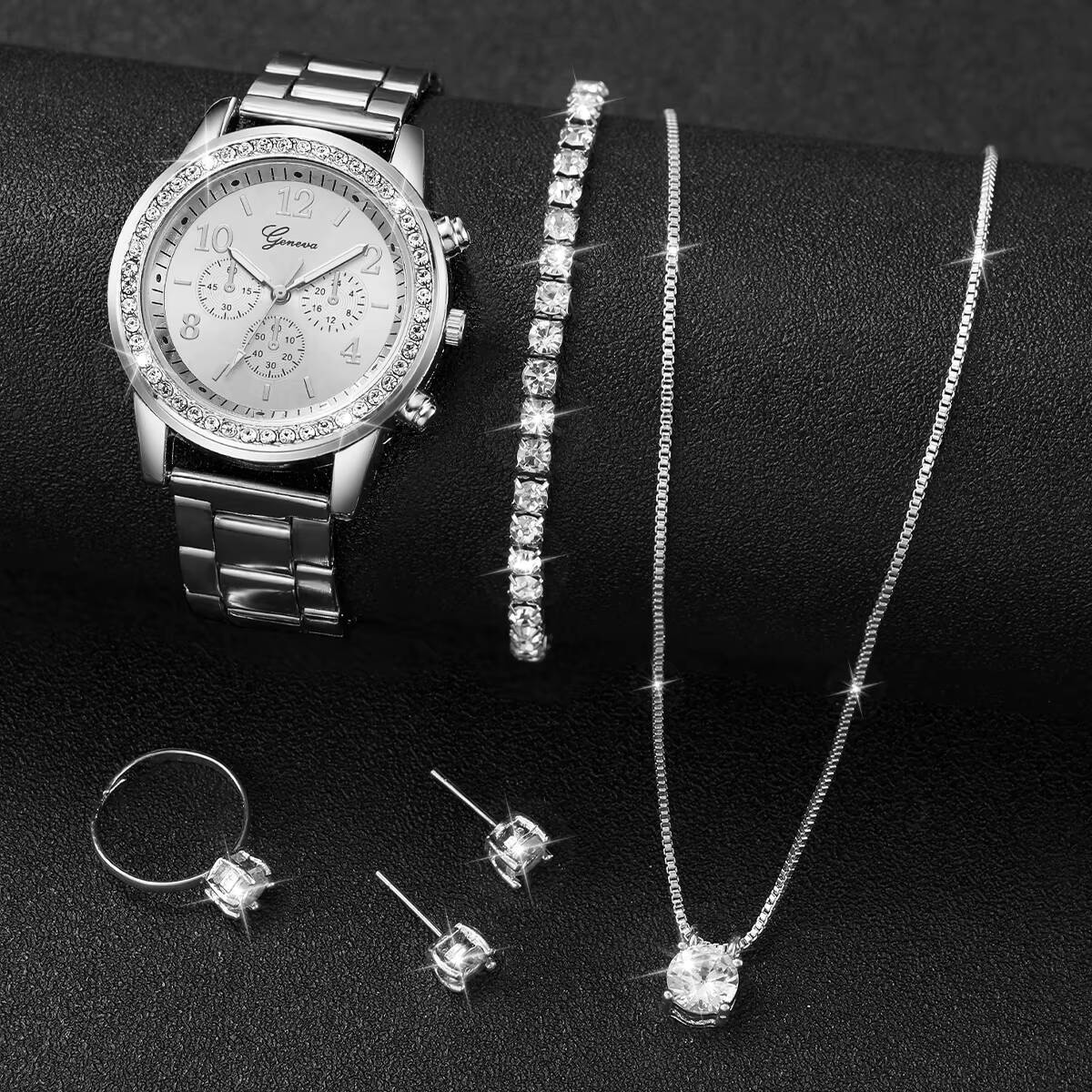 6PCS/Set Fashion Rhinestone Wo - Jewelry Watch Making recension och pris