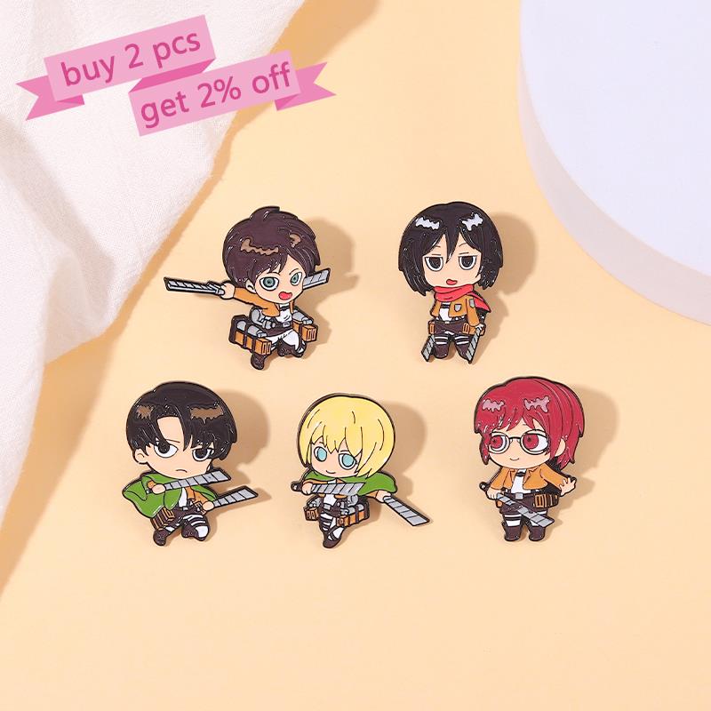 Attack on Titan Chibi Enamel P - Levi Jewelry & Watches Inc recension och pris
