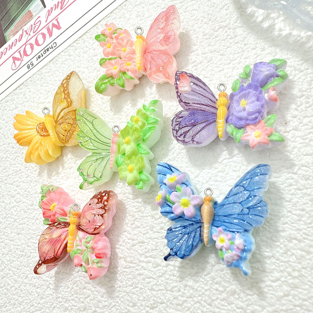 10pcs New Flower butterfly res - Butterfly Pendant Necklace recension och pris