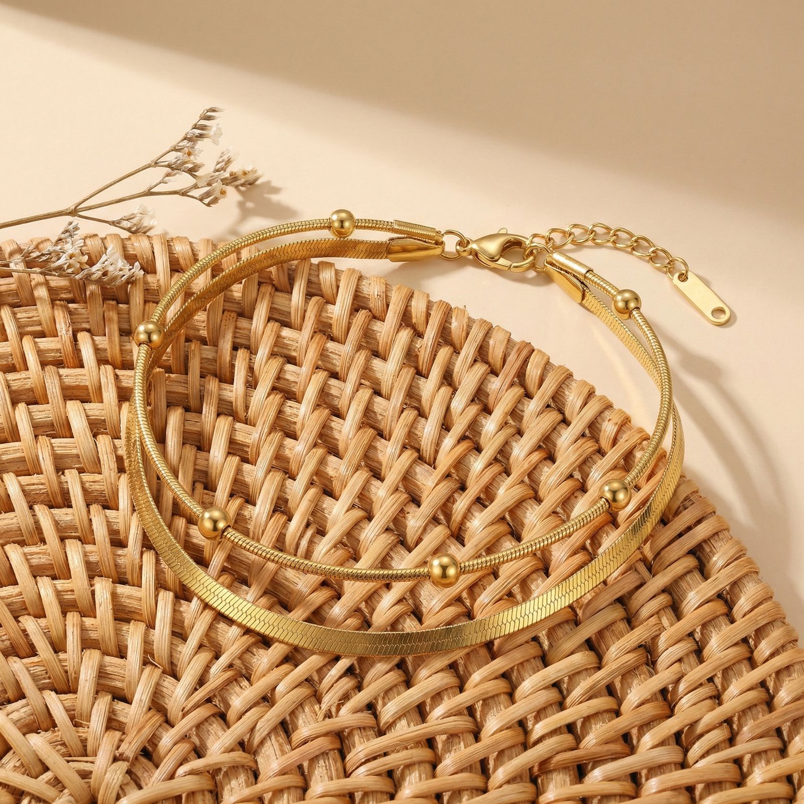 Double-layer Gold Color Anklet - Jc Jewelry & Watches Reviews recension och pris