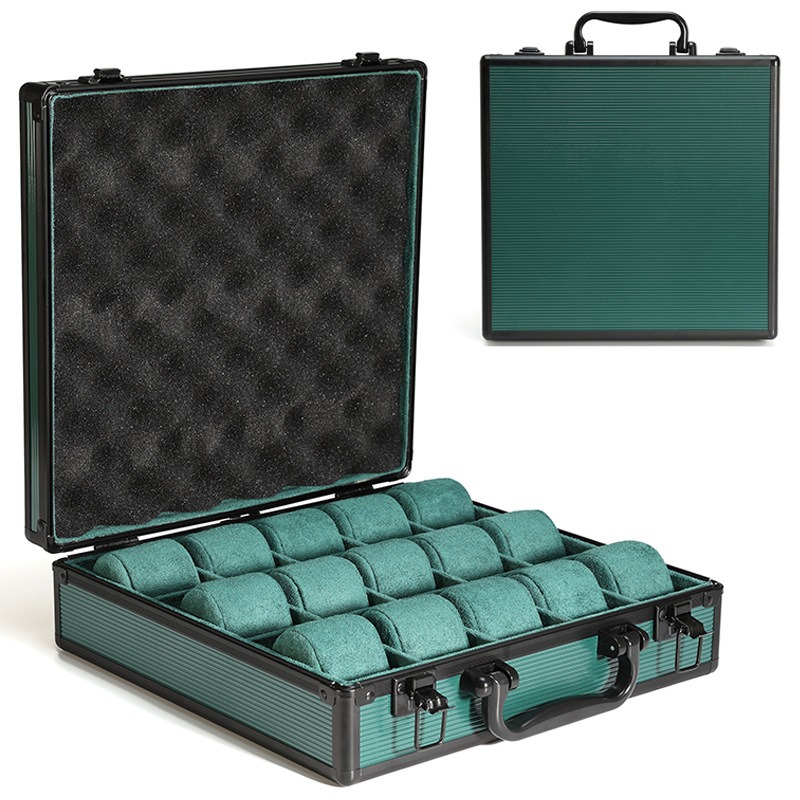 Aluminum Green Watch Box Mens  - Jewelry Rolex Watches recension och pris