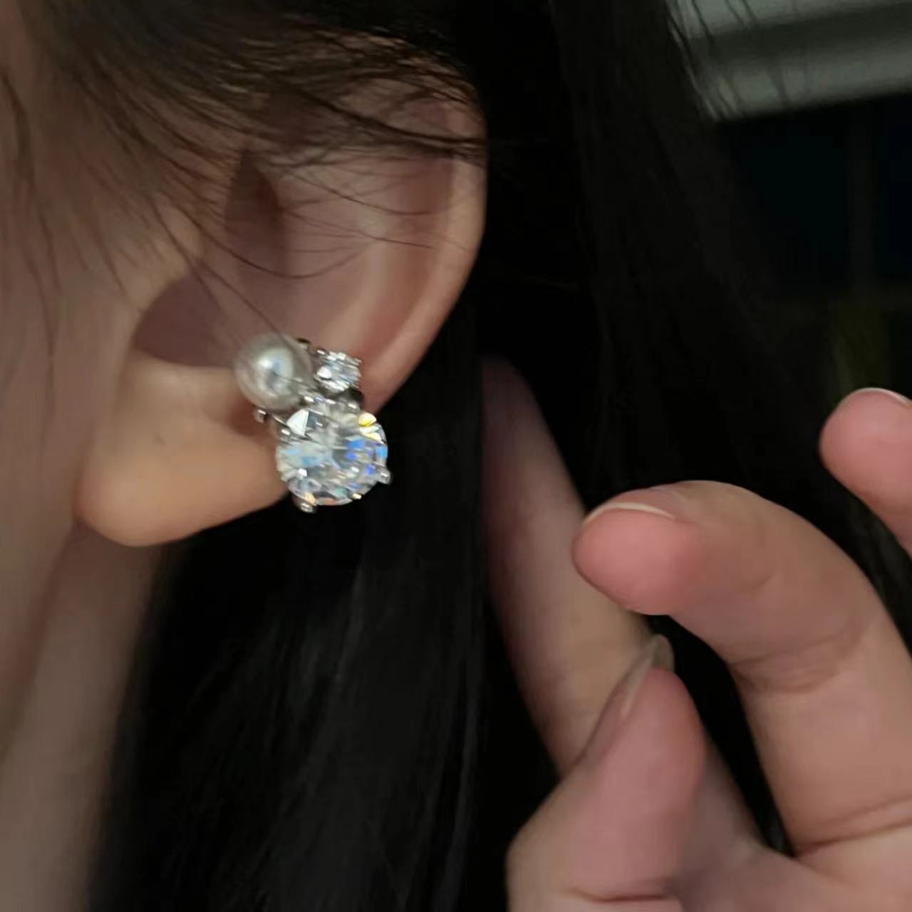 1Pcs Shiny Imitation Pearl Zir - Ear Cuff No Piercing recension och pris
