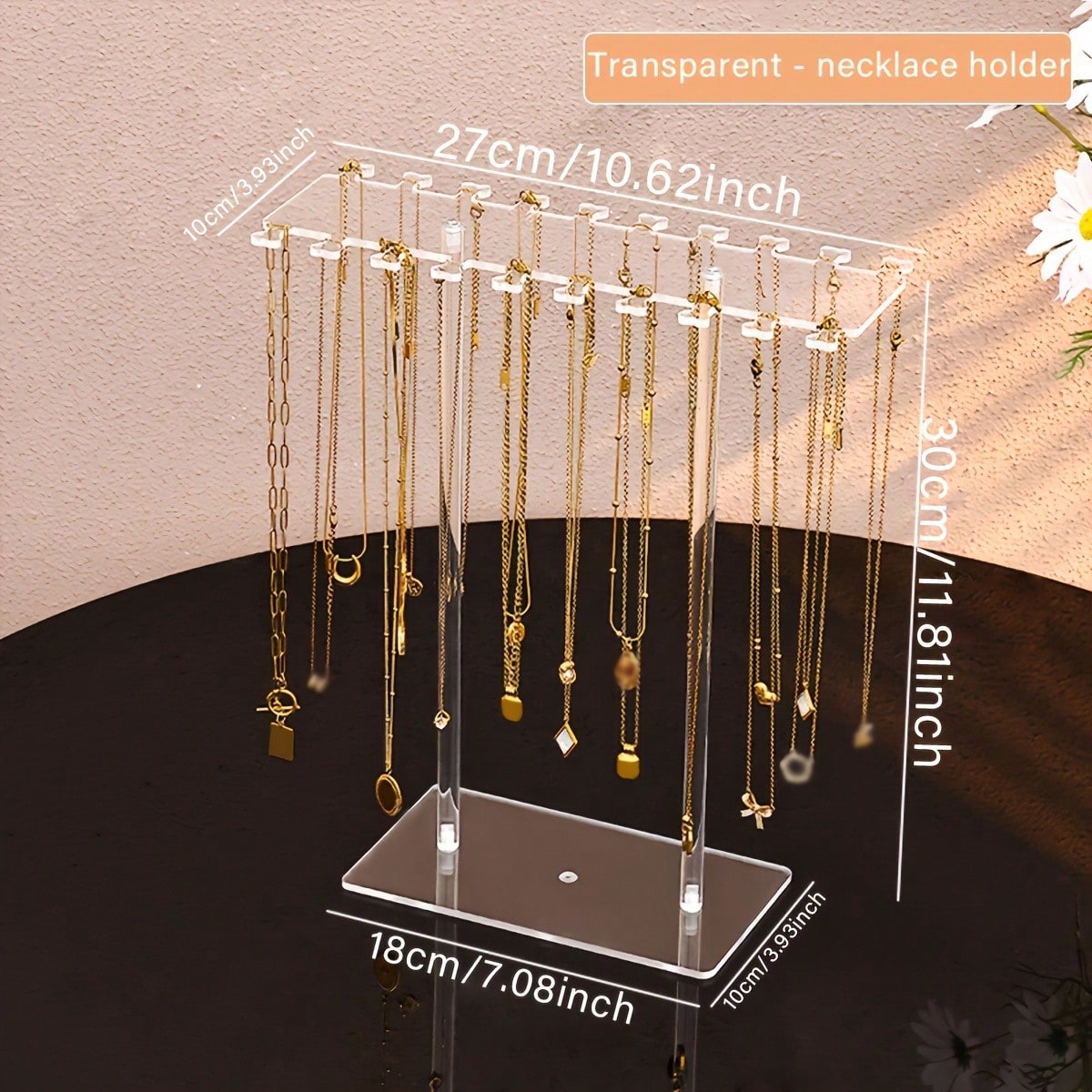 1pc Premium Clear Acrylic Neck - Al Ain Jewelry & Watches Exhibition 2025 recension och pris