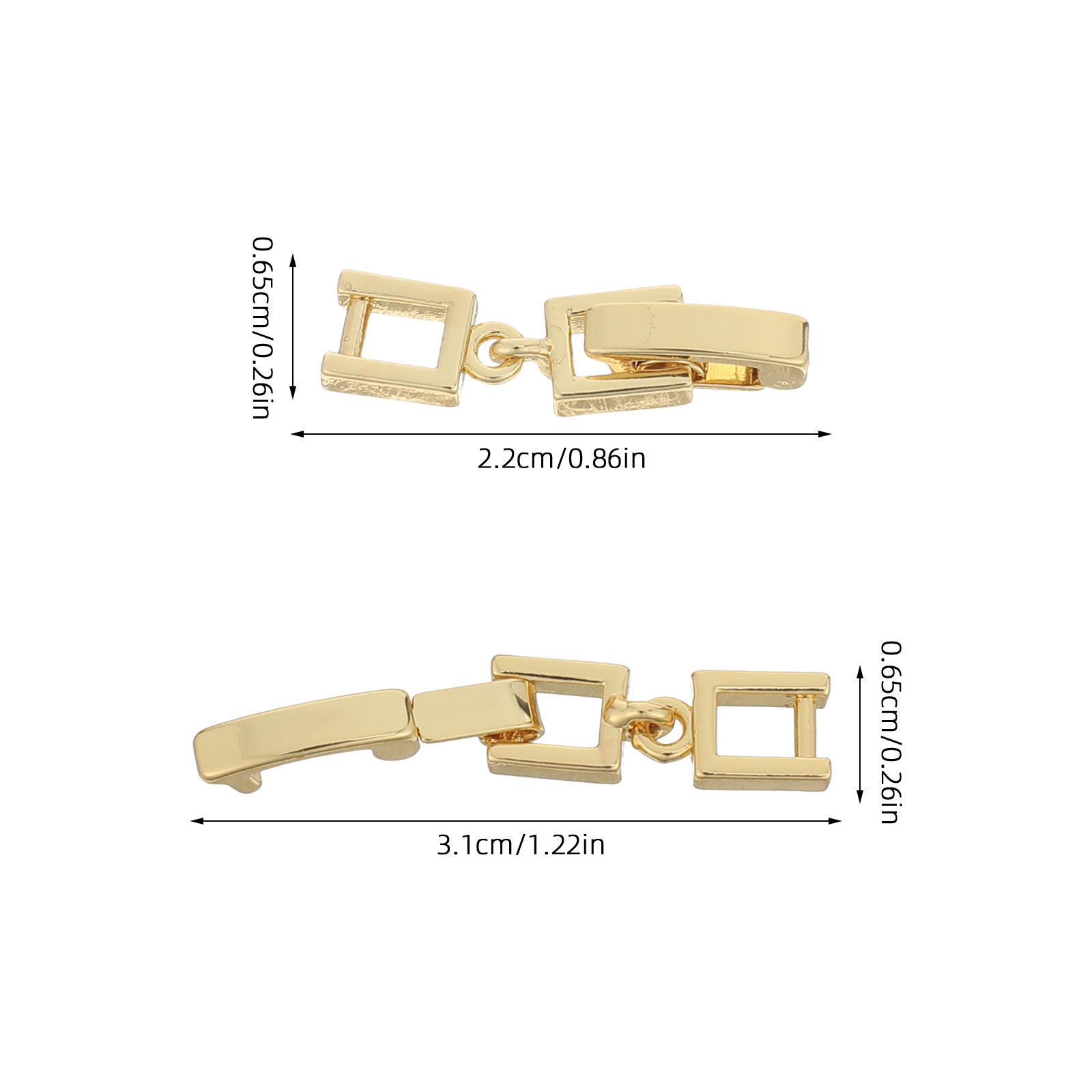 4Pcs Gold Plated Jewelry Exten - Jewelry Making Watches recension och pris