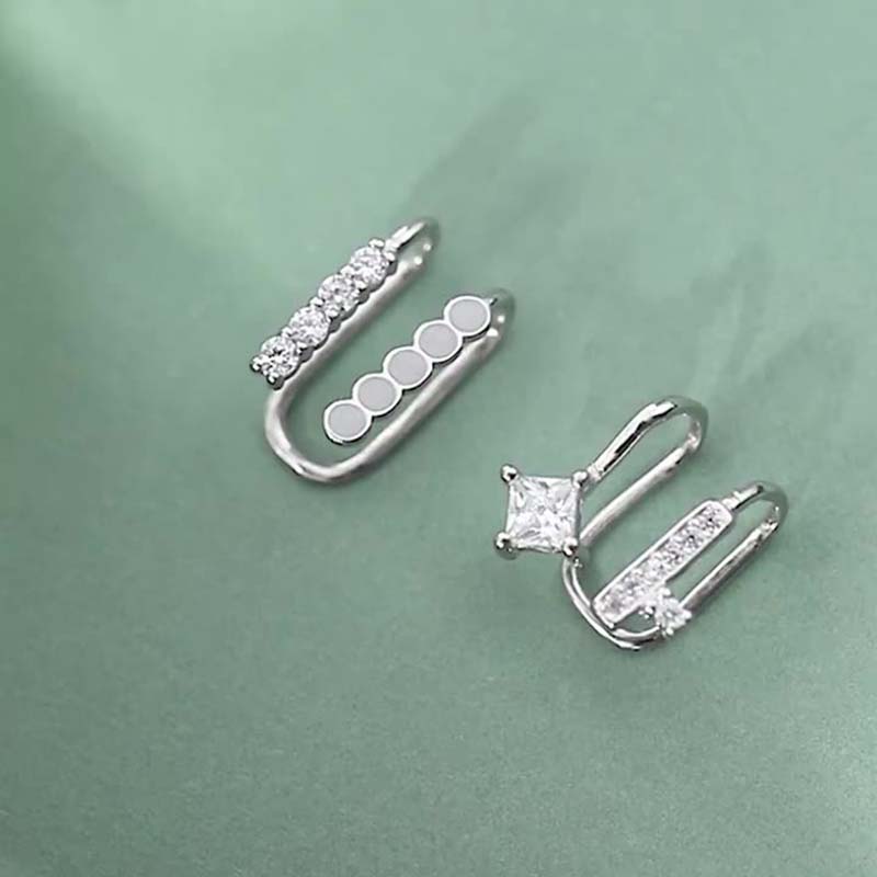 925 Sterling Silver Asymmetric - Ear Cuff No Piercing recension och pris
