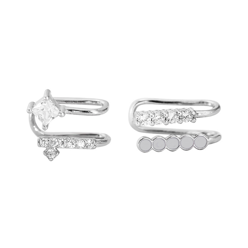 925 Sterling Silver Asymmetric - Ear Cuff No Piercing recension och pris