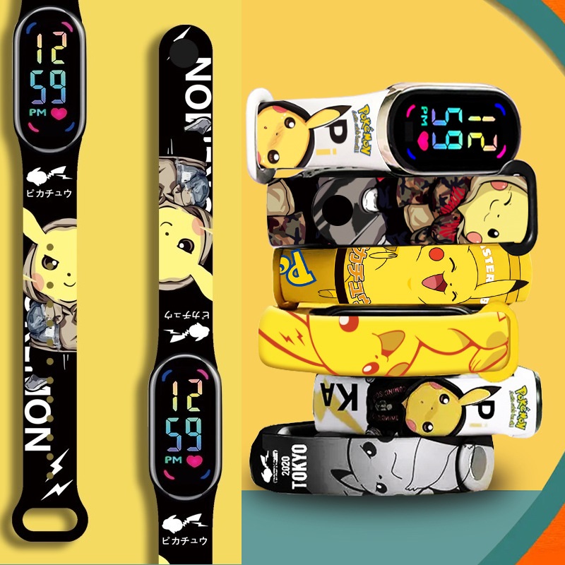 Pikachu Kids LED Watch Waterpr - Jewelry Bracelet Watches recension och pris