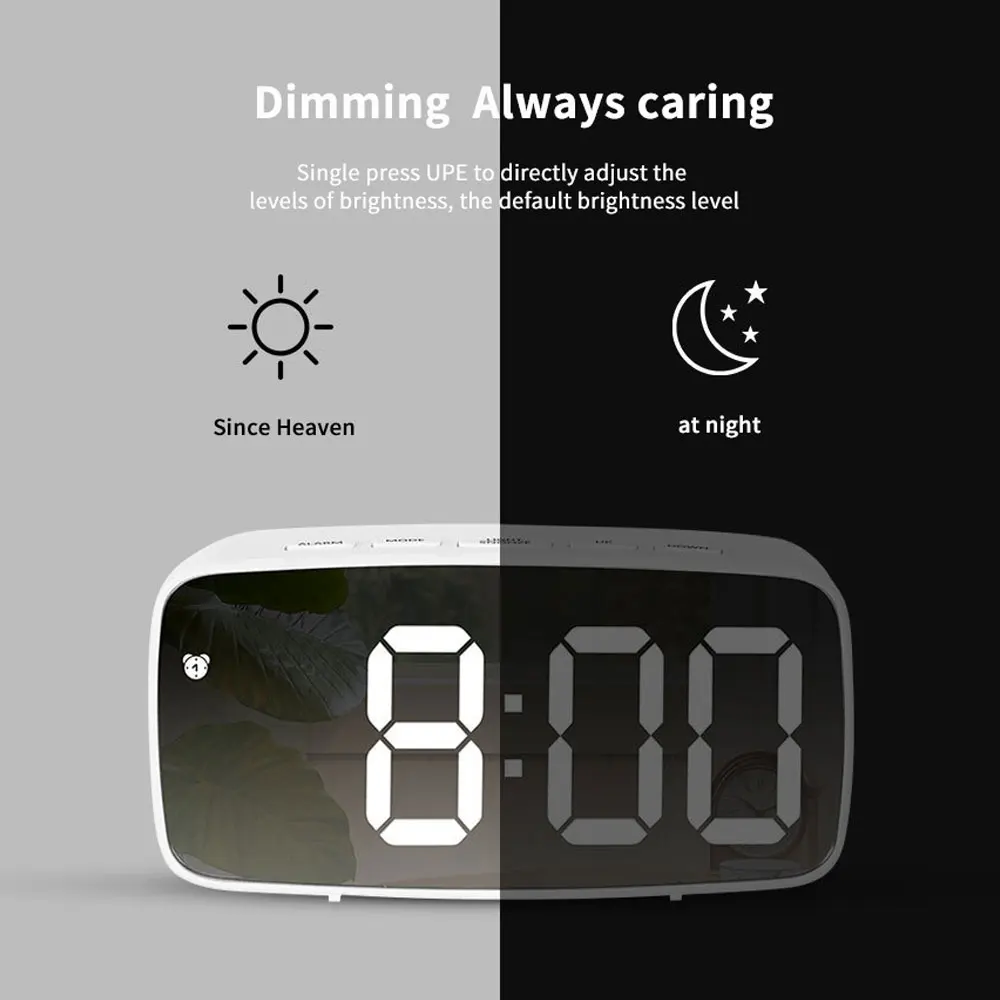 Acrylic Mirror Alarm Clock Ele - Moments Watches & Jewelry Burlington Reviews recension och pris