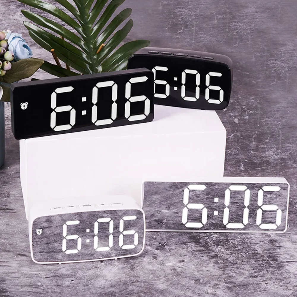 Acrylic Mirror Alarm Clock Ele - Moments Watches & Jewelry Burlington Reviews recension och pris