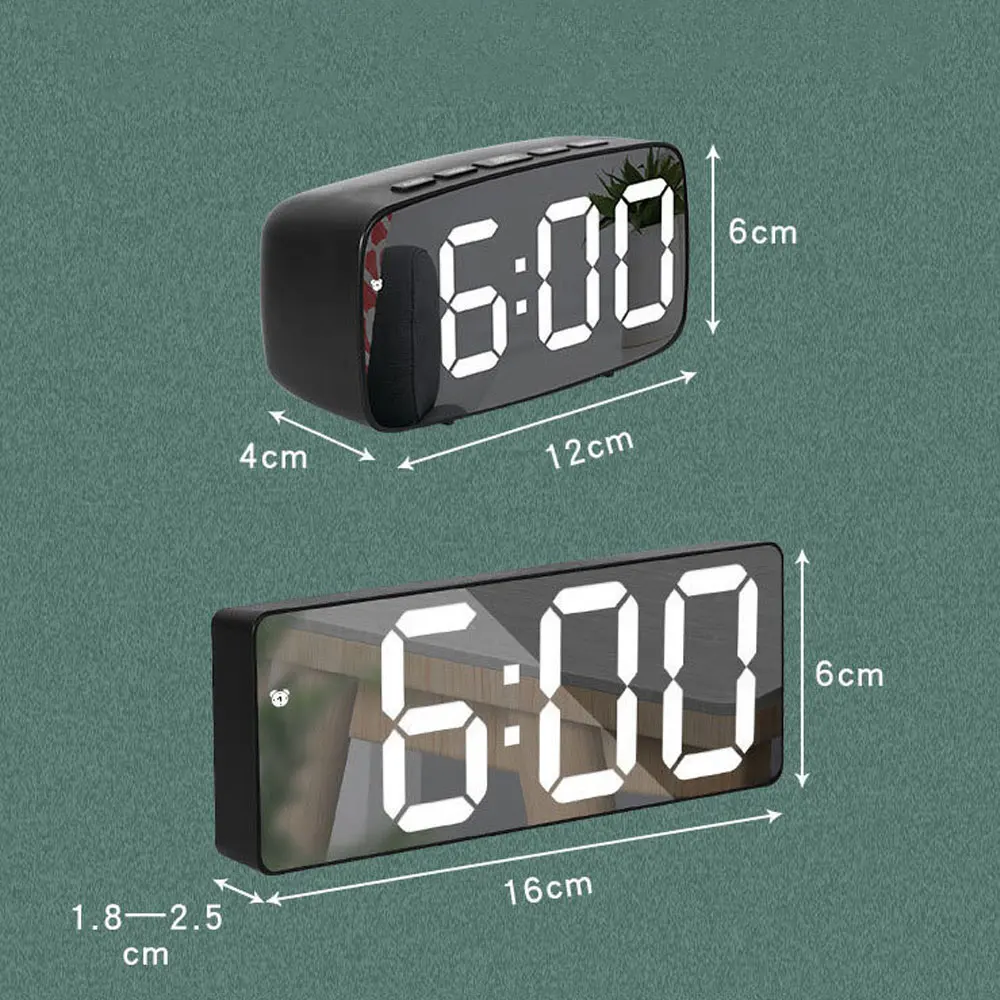 Acrylic Mirror Alarm Clock Ele - Moments Watches & Jewelry Burlington Reviews recension och pris