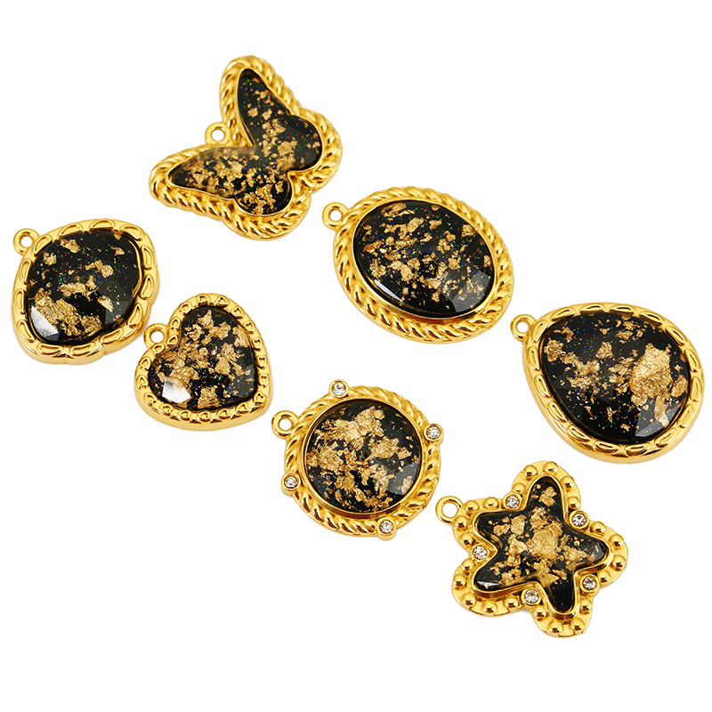3pcs Stainless Steel Zircon Bl - Butterfly Pendant Necklace recension och pris