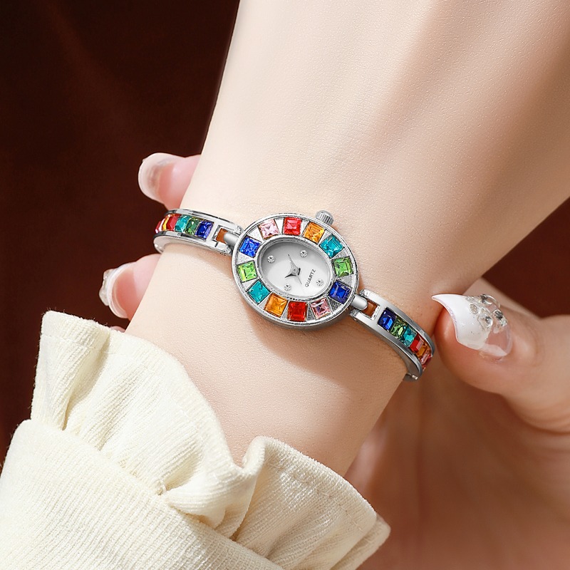 2pcs Elegant Colorful Rhinesto - Jewelry Watch Making recension och pris