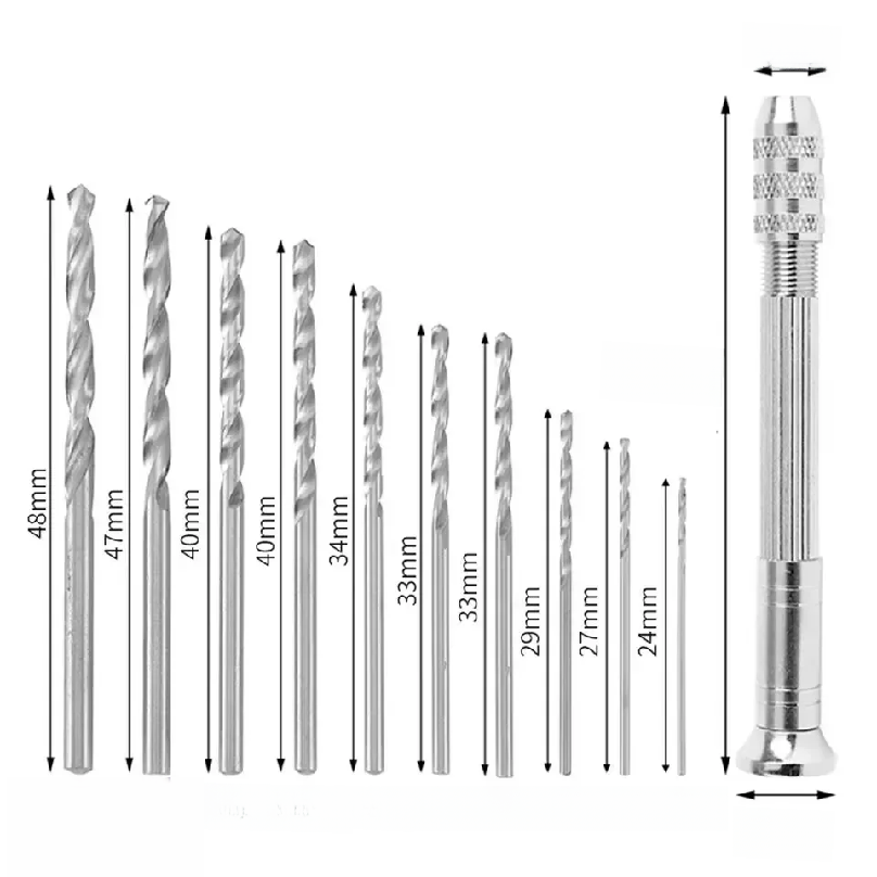 0.8-3.0mm Mini Hand Drill Wood - Watches & Jewelry Repair Center New York recension och pris