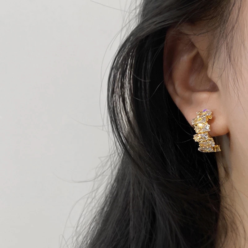 Fashion Fine Sparkle Zircon C  - Ear Cuff No Piercing recension och pris