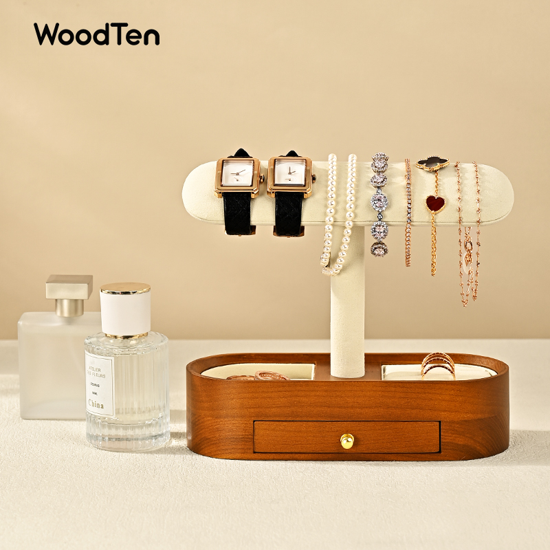 WoodTen Wood Watch Display Sta - Jewelry Watch Making recension och pris
