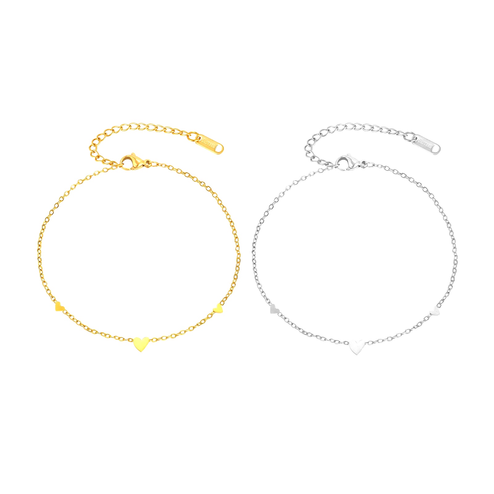 Stainless Steel Heart Anklets  - Jc Jewelry & Watches Reviews recension och pris