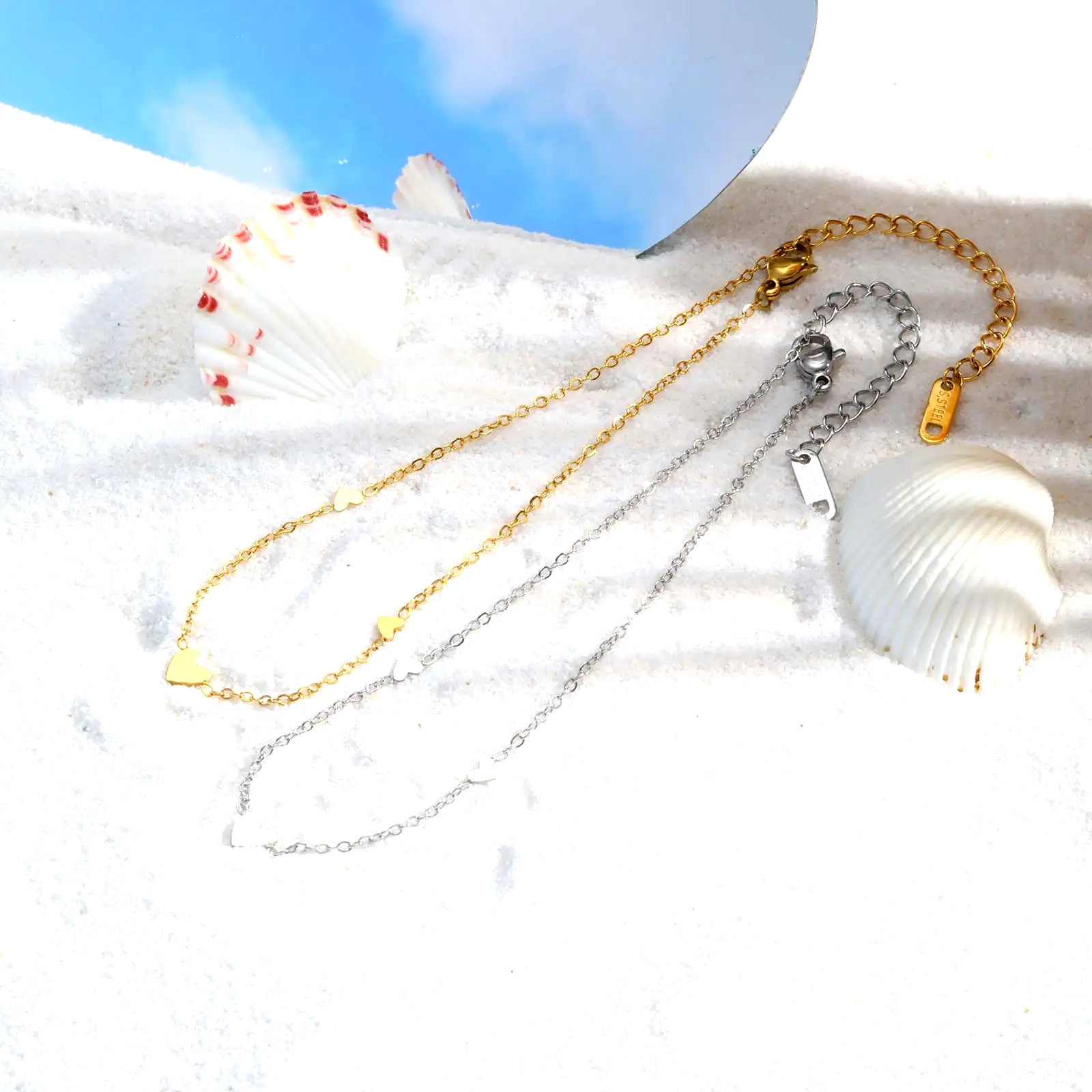 Stainless Steel Heart Anklets  - Jc Jewelry & Watches Reviews recension och pris